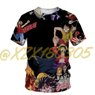 เสื้อเชิ้ต ลายการ์ตูนอนิเมะ One-Piece 3D 07