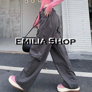 EMILIA SHOP  กางเกงขายาว คาร์โก้ กางเกง กางเกง  Chic ทันสมัย ทันสมัย Korean Style A93L0GN 36Z230909