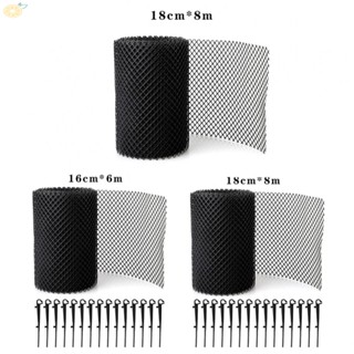 【VARSTR】Gutter Guard Black Fixing Clips Leaf Mesh Quickly Installed Widely Used