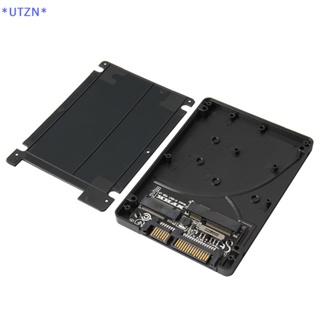 Utzn&gt; อะแดปเตอร์การ์ด M.2 NGFF MSATA SSD เป็น 2.5 นิ้ว SATA3 เป็น M.2 NGFF MSATA SSD พร้อมสกรู