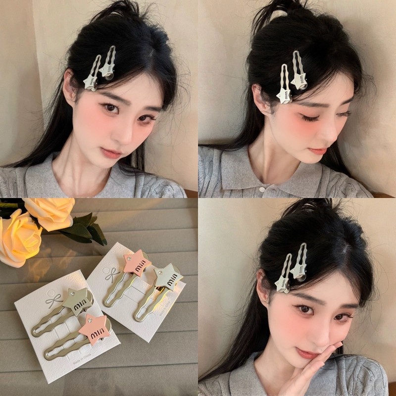 กิ๊บติดผมด้านข้าง สไตล์น่ารักสำหรับผู้หญิง ออกแบบเรียบง่าย เพื่อความสะดวกในการใช้งาน