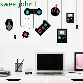 Sweetjohn สติกเกอร์จอยสติ๊ก PVC สําหรับตกแต่งห้องนอนเด็กผู้ชาย