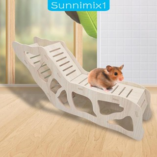 [Sunnimix1] ของเล่นบันไดไม้ สําหรับหนูแฮมสเตอร์