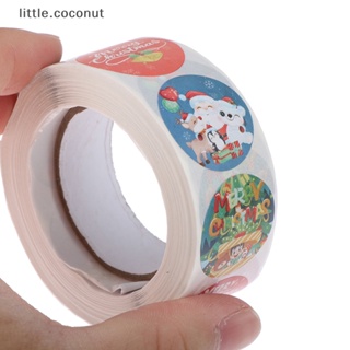 [little.coconut] สติกเกอร์ฉลากชื่อ ของขวัญคริสต์มาส 8 แบบ 500 ชิ้น ต่อม้วน