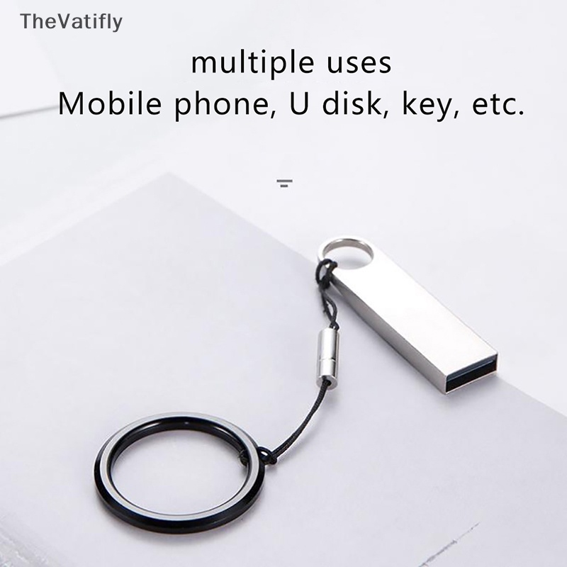 [TheVatifly] ห่วงโลหะ สายคล้องข้อมือ สําหรับเคสโทรศัพท์ แฟลชไดรฟ์ USB พวงกุญแจ กล้อง สายรัดป้องกันการสูญหาย [ที่ต้องการ]