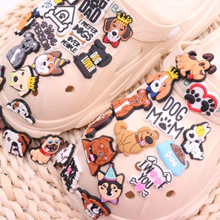 เข็มกลัด รูปสุนัขชิสุ Jbitz น่ารัก อุปกรณ์เสริม สําหรับตกแต่งรองเท้า Crocs Dalmatian Jibits