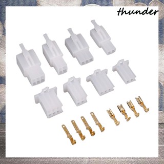 Thunder ชุดขั้วต่อสายไฟ 2.8 มม. 2 3 4 6 Pin สําหรับรถจักรยานยนต์ 380 ชิ้น