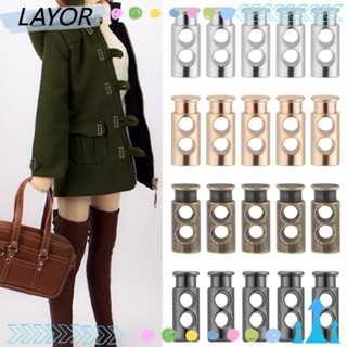 Layor กระดุมโลหะ ขนาดเล็ก 7 มม. 4 สี สําหรับเย็บเสื้อผ้าตุ๊กตา 20 ชิ้น