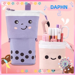 DAPHS กระเป๋าดินสอ ผ้าแคนวาส ลายน่ารัก สําหรับใส่เครื่องเขียน โรงเรียน