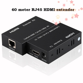 Malcolm เครื่องขยายสัญญาณ HDMI เป็น RJ45 HDMI เป็น RJ45 60M HDMI 1080P CAT 5E 6 สําหรับ DVD แล็ปท็อป PS3 4 PC TV