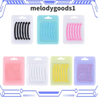 Melodygoods1 แผ่นปิดตา ซิลิโคน ใช้ซ้ําได้ ยกกระชับ ต่อต้านริ้วรอย สําหรับแต่งหน้า