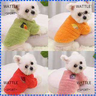 WATTLE New Year Small Dog Sweater Autumn and winter Cute pet clothes warm Pet Products dog multi-size two-legged/Multicolor