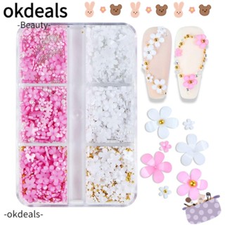 OKDEALS ลูกบอลเหล็ก สีทอง สีเงิน สําหรับตกแต่งเล็บ