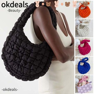 OKDEALS กระเป๋าสะพายไหล่ ทรงซองจดหมาย จุของได้เยอะ ลายก้อนเมฆ แฟชั่นสําหรับสตรี