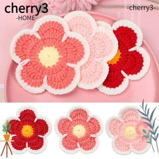 Cherry3 โต๊ะของขวัญ ลายดอกไม้ แฮนด์เมด ป้องกันน้ําร้อนลวก