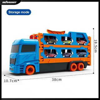 โมเดลรถบรรทุก รถขนส่ง EU พร้อมอัลลอย แบบดึงถอยหลัง 6 ชิ้น ของเล่นสําหรับเด็กผู้ชาย ของขวัญวันเกิด