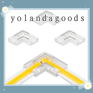 YOLA อะแดปเตอร์สายไฟ LED รูปตัว L 24v 2-Pin สําหรับสายไฟ 4 ชิ้น