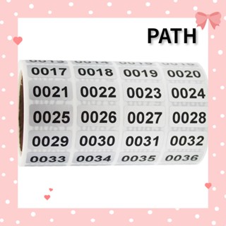 Path สติกเกอร์ตัวเลข มีกาวในตัว 1-2000 สีดํา สําหรับบ้าน