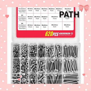 620PCS Bolts and Nuts, Heavy Duty Flat &amp; Lock Washers
