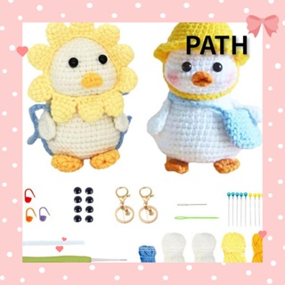 Path ชุดอุปกรณ์ถักโครเชต์ แฮนด์เมด DIY สําหรับผู้เริ่มต้น