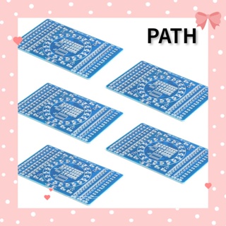 Path แผ่นบอร์ด PCB ทองแดง สีฟ้า สําหรับผู้เริ่มต้นเชื่อมบัดกรี 5 ชิ้น