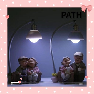 Path โมเดลฟิกเกอร์เรซิ่น รูปปู่ย่าตายาย ขนาดเล็ก สไตล์โมเดิร์น สร้างสรรค์ สําหรับตกแต่งบ้าน โต๊ะออฟฟิศ