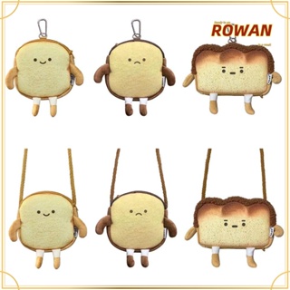 Rowans กระเป๋าสตางค์ กระเป๋าถือ ลายการ์ตูนขนมปังปิ้งน่ารัก ลําลอง ของขวัญ