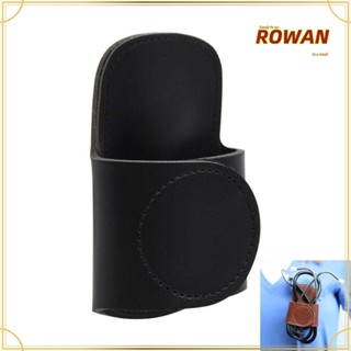 Rowans เคสหูฟัง หนัง PU แบบคลิปหนีบ พกพาง่าย ทนทาน สีฟ้า