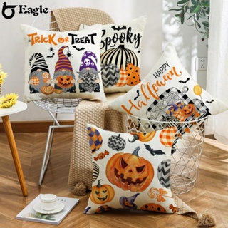 ⭐24H SHIPING⭐Halloween Printed Throw Pillow Cover Pumpkin Alphabet Home Holiday Pillow Cover