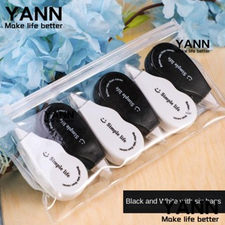 Yann1 เทปลบคําผิด แห้งเร็ว ขนาดเล็ก 4 ม. สีขาว สําหรับสํานักงาน 6 ชิ้น ต่อล็อต