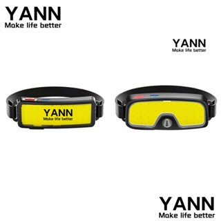 Yann1 ไฟฉายคาดศีรษะ LED ABS กันน้ํา ชาร์จ USB ทนทาน สําหรับตั้งแคมป์ ตกปลา