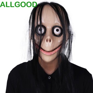 Allgoods หน้ากากผีฮาโลวีน พลาสติก ขนยาว น่ากลัว