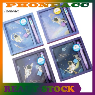 Phoneacc สมุดโน้ต พิมพ์ลายการ์ตูน ล็อคได้ ติดทนนาน สําหรับบ้าน สํานักงาน ห้องเรียน 1 ชุด