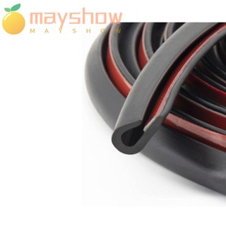 Mayshow แถบยางซีล รูปตัว U ตัดง่าย พร้อมเทปกาวในตัว PTFE โลหะ ป้องกันขอบประตูรถ