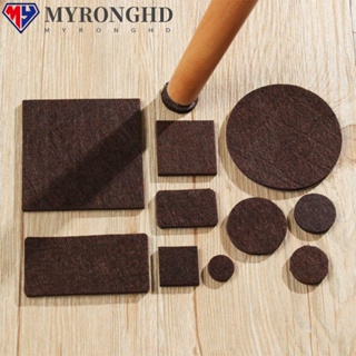 Myronghd แผ่นสักหลาดรองขาเฟอร์นิเจอร์ แบบหนา ทนต่อการสึกหรอ มีกาวในตัว ป้องกันเสียงรบกวน สําหรับโต๊ะ โซฟา