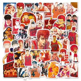 สติกเกอร์ ลายการ์ตูนอนิเมะ Slam Dunk กันน้ํา สําหรับติดตกแต่งแล็ปท็อป จํานวน 50 แผ่น