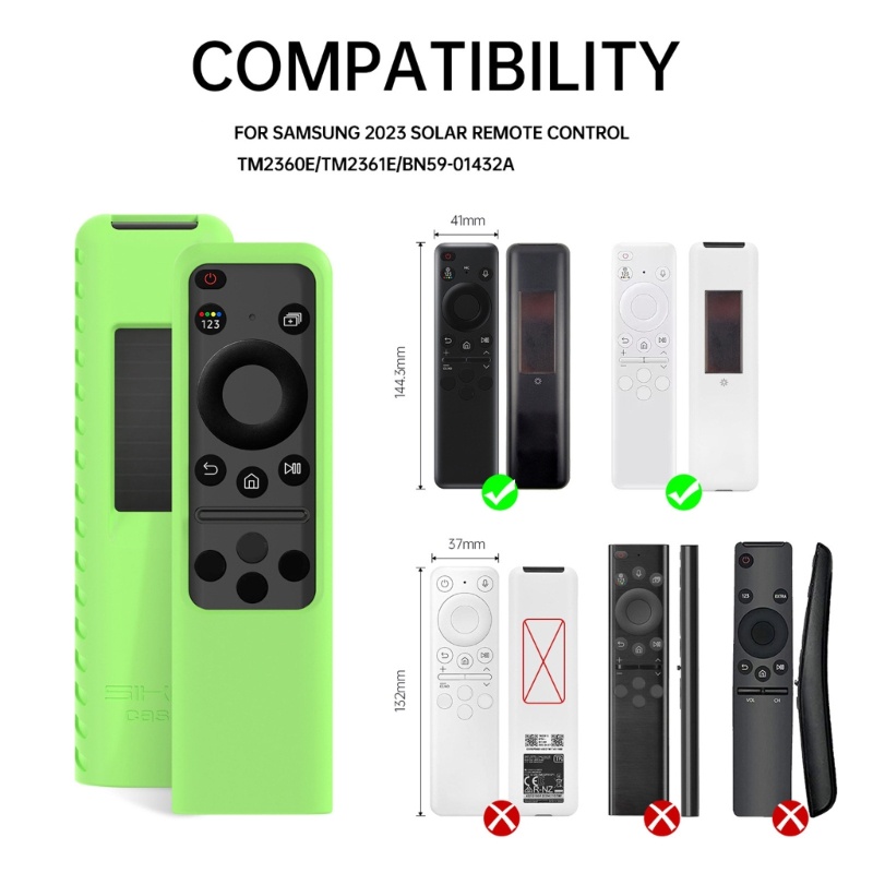 YXA เคสซิลิโคนสําหรับ BN59 TM2360E ฝาครอบผิวระยะไกลทนทานและนุ่ม