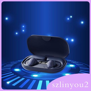 [szlinyou2] หูฟังไร้สาย พร้อมเคสชาร์จ 400mAh สําหรับเล่นกีฬา วิ่ง เข้ายิม