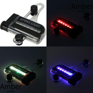 Amber ไฟสัญญาณ LED 14 ดวง สองด้าน หลากสี อุปกรณ์เสริม สําหรับติดซี่ล้อรถจักรยาน