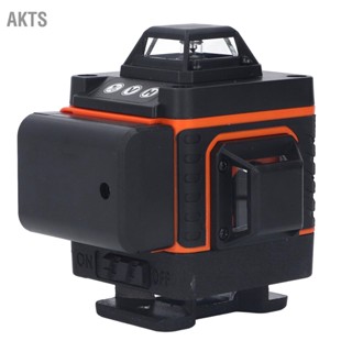 AKTS ลำแสงเลเซอร์สีเขียว 4D เส้นสีส้ม 16 เส้น ระดับ 4x360° IP54 เส้นปรับระดับเองความแม่นยำสูง 100-240V