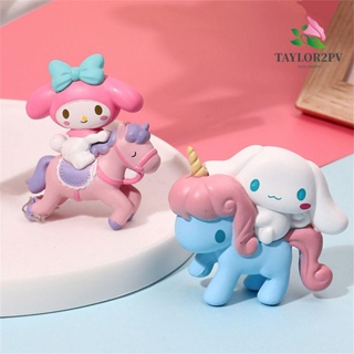 Taylor2pv ตุ๊กตาฟิกเกอร์ My Melody Cinnamoroll ของขวัญคริสต์มาส สําหรับตกแต่งบ้าน