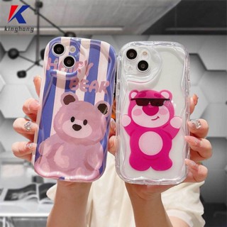 เคสโทรศัพท์มือถือ แบบนิ่ม ลายหมีสตรอเบอร์รี่ 3D ขอบโค้ง สําหรับ Infinix Note 12 PRO 12 Turbo G96 Smart 5 7 4 6 Plus 5PRO Hot 20i 30i 8 9 20 12 30 10 11 Play 8 Lite 9 PRO 11 Plus 10 Lite