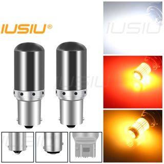 Iusiu หลอดไฟเลี้ยว 144SMD BA15S BAU15S BAY15D 1156 P21W PY21W W21W P21 5W W21 5W 1157 7440 7443 12V สําหรับรถยนต์ รถจักรยานยนต์