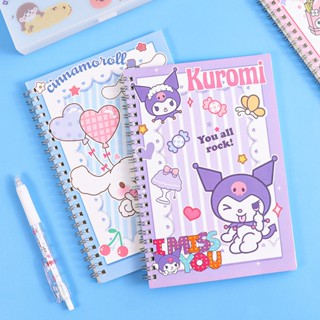 สมุดโน๊ตไดอารี่ ขนาด A5 ลายการ์ตูนอนิเมะ Sanrio Coil Journal สไตล์มินิมอล จํานวน 60 แผ่น
