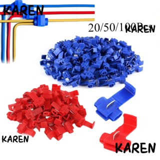 Karen แคลมป์สปริงเชื่อมต่อสายไฟ 20 50 100 ชิ้น