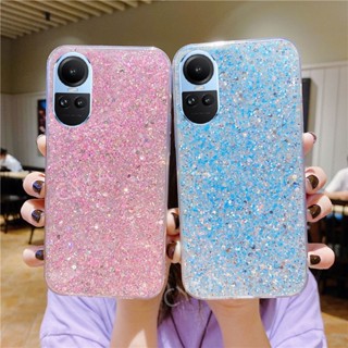 พร้อมส่ง เคสโทรศัพท์มือถือแบบนิ่ม กันกระแทก ลายกลิตเตอร์ แฟชั่น สําหรับ OPPO Reno10 Pro+ 5G 10Pro Reno 10 5G Reno 10Pro 5G