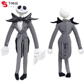 Tobie Jack Skellington ตุ๊กตาหัวฟองน้ํา แบบนิ่ม รูปโครงกระดูก ขนาด 50 ซม.