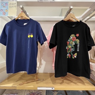 【พร้อมส่ง】เสื้อยืดแขนสั้นลําลอง ผ้าฝ้าย ทรงหลวม พิมพ์ลาย U-T สําหรับผู้ชาย