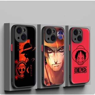 เคสโทรศัพท์มือถือแบบนิ่ม ลายการ์ตูนลูฟี่ วันพีซ SXC36 สําหรับ iPhone 12 13 Plus 14 Pro Max