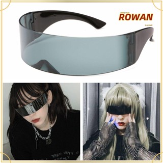 Rowans แว่นตากันแดด สไตล์วินเทจ พังก์ โกธิค เรโทร สําหรับปาร์ตี้ นักรบในอนาคต